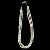 Mother-of-Pearl Beaded Necklace  by Lita Atencio