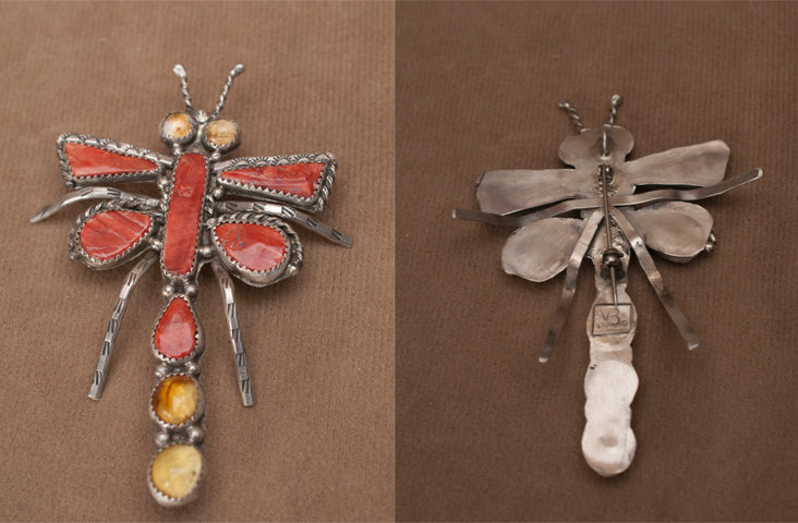 Multistone Insect, Dragonfly by Vernon Begay  - Zuni Fetish - Zuni Fetish Sunshine Studio