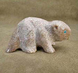 Serpentine Beaver by Albert Eustace  - Zuni Fetish