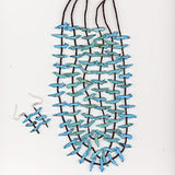Turquoise Fetish Necklace by Lavina Tsikewa, Deceased - Zuni Fetish