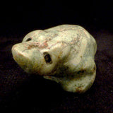 Serpentine Frog by Sarah Leekya, Deceased  - Zuni Fetish
