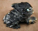 Picasso Marble Horned Toad by Dana Malani  - Zuni Fetish