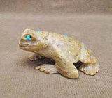 Zuni Rock (travertine) Frog by Dana Malani  - Zuni Fetish