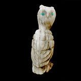 Howlite Bird, Horned Owl by Albert Eustace