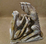 Picasso Marble Lizards by Calvin Weeka, Jr.  - Zuni Fetish