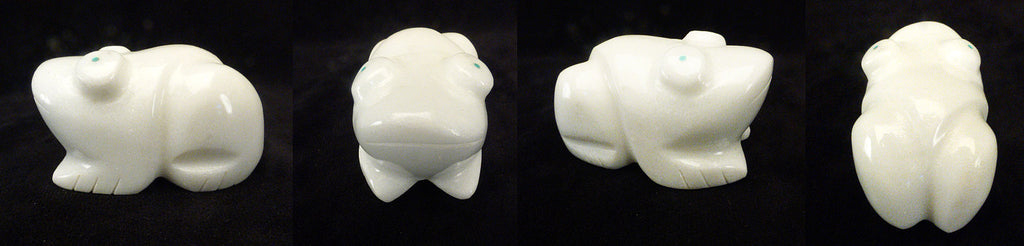 Sugar Marble Frog by Debra Gasper  - Zuni Fetish - Zuni Fetish Sunshine Studio