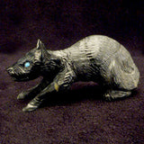 Picasso Marble Wolf by Dan Quam, Deceased  - Zuni Fetish