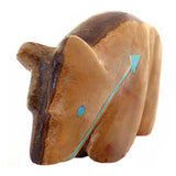Onyx Medicine Bear by Andres Quandelacy  - Zuni Fetish
