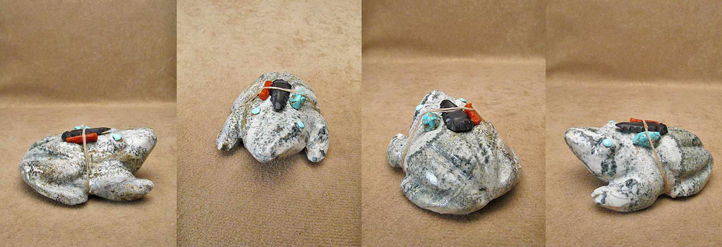 Serpentine Frog by Lorandina Sheche  - Zuni Fetish - Zuni Fetish Sunshine Studio