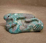 Turquoise Petit-Point Frog by Colin Lalio - Zuni Fetish