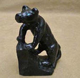 Black Marble Panther by Fenton Luna  - Zuni Fetish