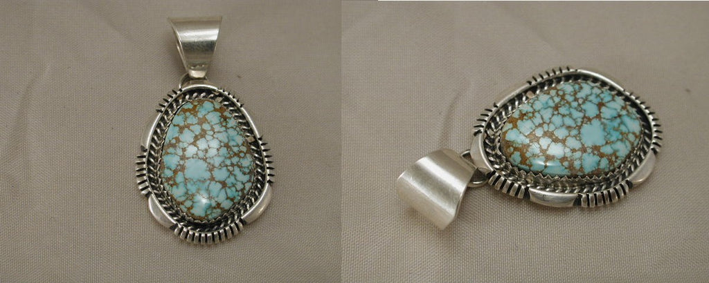 Turquoise Pendant by E. Spencer Jewelry - Zuni Fetish Sunshine Studio