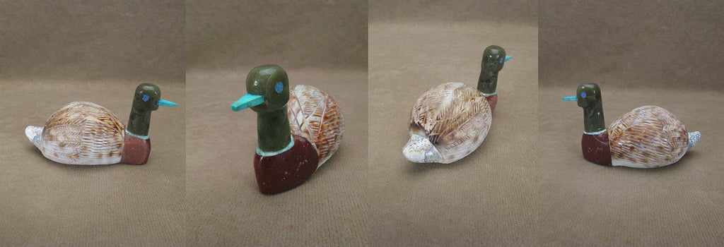 Multistone Bird, Duck by Darren Boone  - Zuni Fetish - Zuni Fetish Sunshine Studio