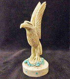 Antler Bird, Hawk by Stafford Chimoni  - Zuni Fetish