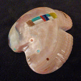 Clam Shell Bird by Evalena Boone  - Zuni Fetish