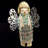 Antler Butterfly Maiden by Claudia Peina & Kal Kallestewa  - Zuni Fetish