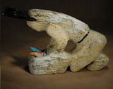 Serpentine Figure by Russell Shack, Deceased  - Zuni Fetish