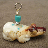Spiny Oyster Frog  by Debra Gasper and Ray Tsethlikai  - Zuni Fetish Jewelry