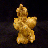 Zuni Rock (travertine) Six-Directional Figure by Travis Nieto  - Zuni Fetish