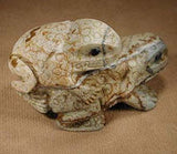 Picasso Marble Frogs by Michael Coble  - Zuni Fetish