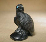Black Marble Bird, Eagle by Fabian Cheama  - Zuni Fetish