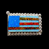 Synthetic Opal & Sterling Silver Tie Tack by Maxx Laate