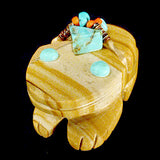 Picture Jasper & Turquoise Frog With Tadpole by Verla Lasiloo Jim, Deceased