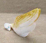 Gold-Lip Mother-of-Pearl Bird, Swan by Lance Cheama  - Zuni Fetish