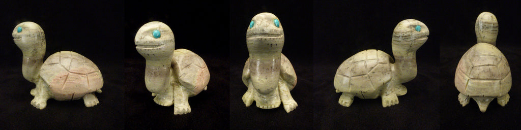 Serpentine Turtle by Vaughn Kaskalla  - Zuni Fetish - Zuni Fetish Sunshine Studio