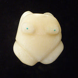 Ivory Rock (Calcite) Frog by Debra Gasper  - Zuni Fetish