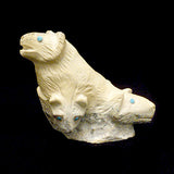 Serpentine Four-Directional Figure by Derrick Kaamasee  - Zuni Fetish