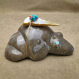 Petoskey Stone Frog by Lena Boone  - Zuni Fetish