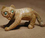 Picasso Marble Mountain Lion by Wilfred Cheama  - Zuni Fetish