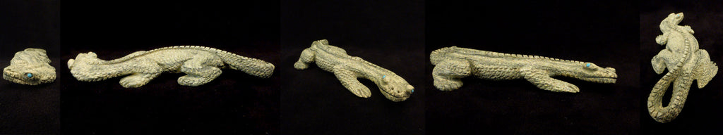 Serpentine Lizard by Lance Cheama  - Zuni Fetish - Zuni Fetish Sunshine Studio