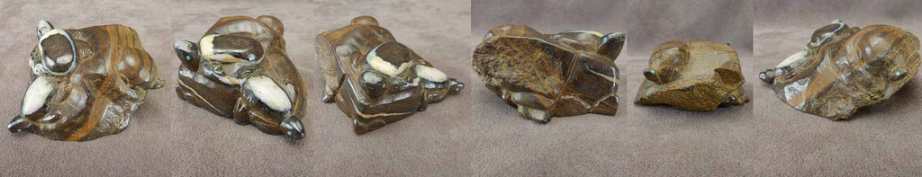 Boulder Opal Turtles by Gayla Eriacho  - Zuni Fetish - Zuni Fetish Sunshine Studio