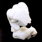 Marble Ram by Derrick Kaamasee  - Zuni Fetish
