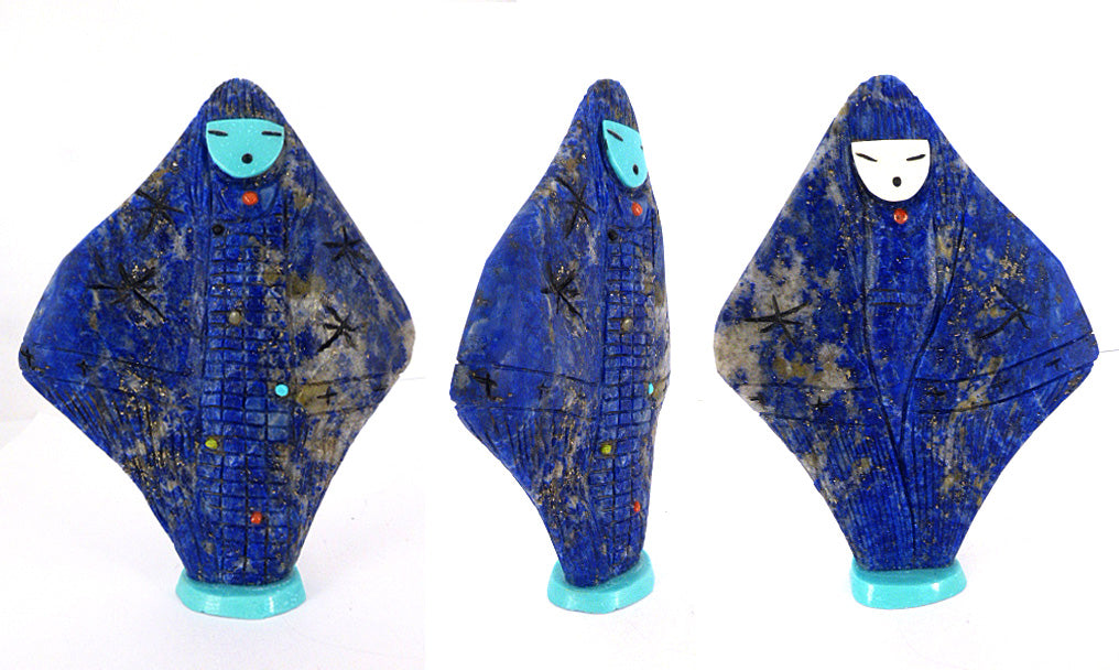 Lapis Lazuli Maiden by Sandra Quandelacy - Zuni Fetish Sunshine Studio