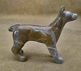 Picasso Marble Dog, Doberman Pincher by Cody Nastacio  - Zuni Fetish