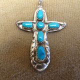 Turquoise Cross by Horace Lule Jewelry