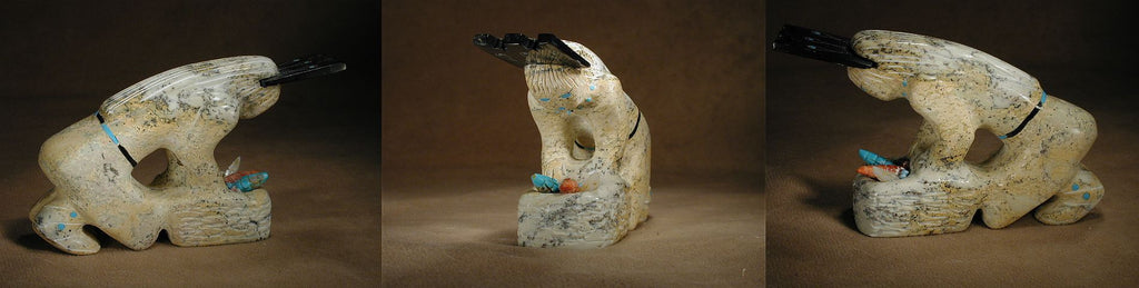 Serpentine Figure by Russell Shack, Deceased  - Zuni Fetish - Zuni Fetish Sunshine Studio