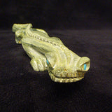 Ricolite (Serpentine) Lizard by Lance Cheama  - Zuni Fetish