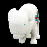 White Marble Buffalo by Andres Lementino