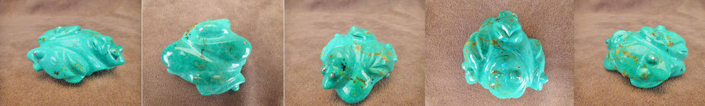 Turquoise Frogs by Debra Gasper and Ray Tsethlikai - Zuni Fetish - Zuni Fetish Sunshine Studio