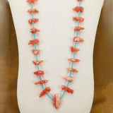 Rhodochrosite Multi-Animal Fetish Necklace and Fetish Earrings  by Lena Boone  - Zuni Fetish  Jewelry  Jewelry