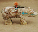 Onyx Medicine Bear by Cameron Kalestewa  - Zuni Fetish