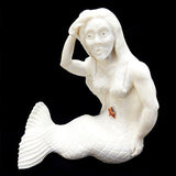 White Marble Mermaid by Jeff Shetima