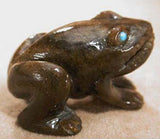 Serpentine Frog by Lance Cheama  - Zuni Fetish