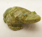 Serpentine Frog by Mike Tucson  - Zuni Fetish