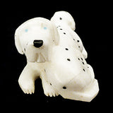 White Marble Dog, Dalmatians  by Felissa Martin  - Zuni Fetish
