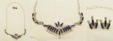 Lapis Lazuli Needlepoint Necklace and Earring Set  by Roxanne Seoutewa  - Zuni Fetish  Jewelry  Jewelry